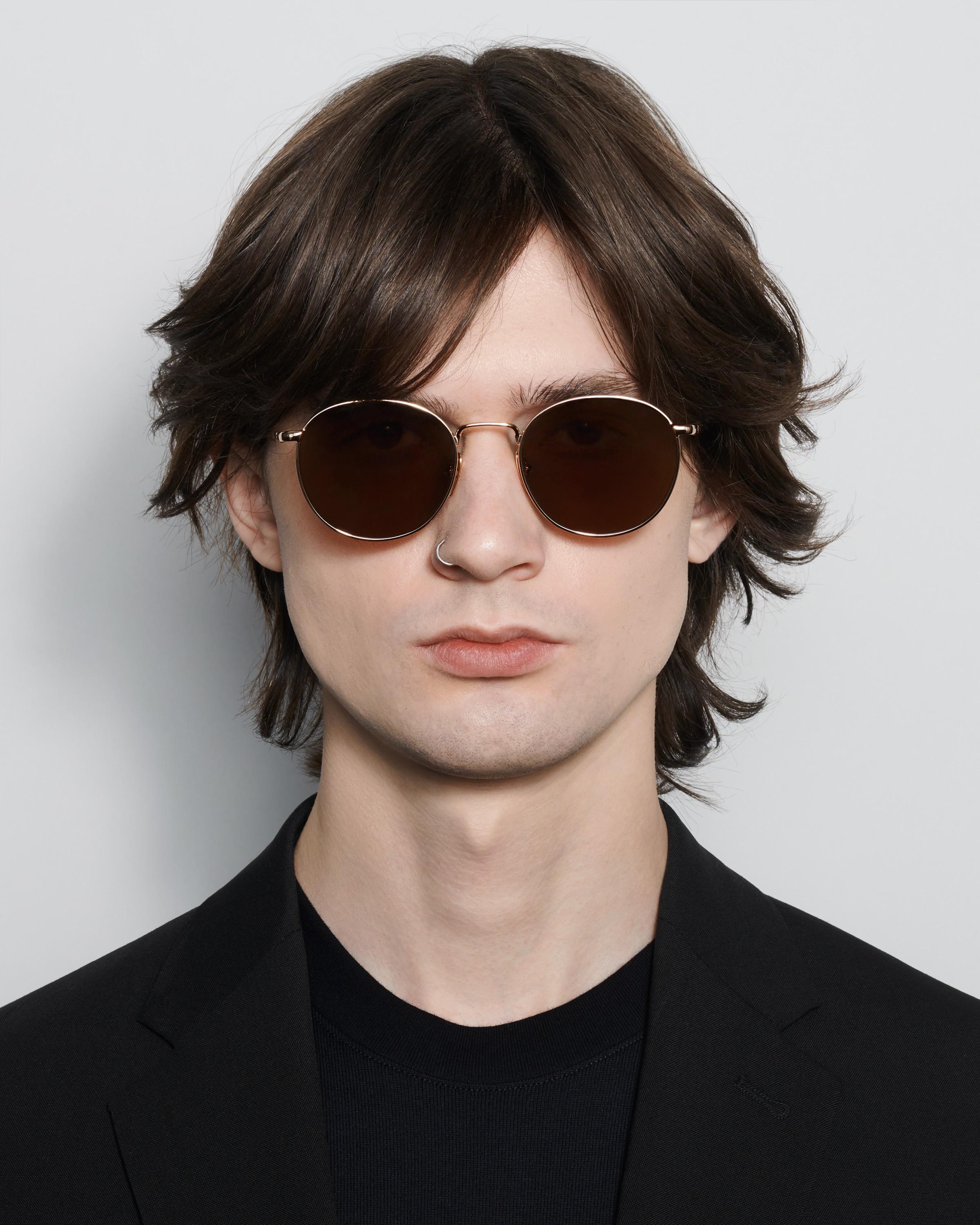 Round Brown Sunglasses CHIMI