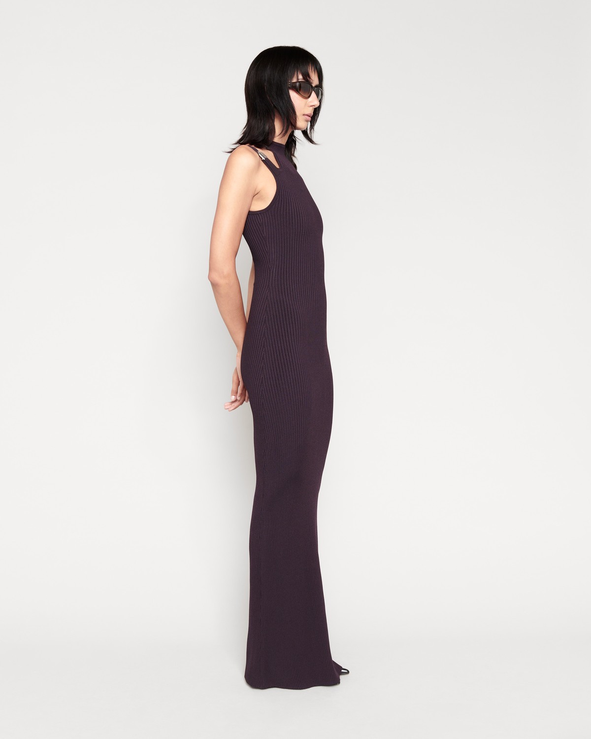 Chimi Knitted Dress In Brown