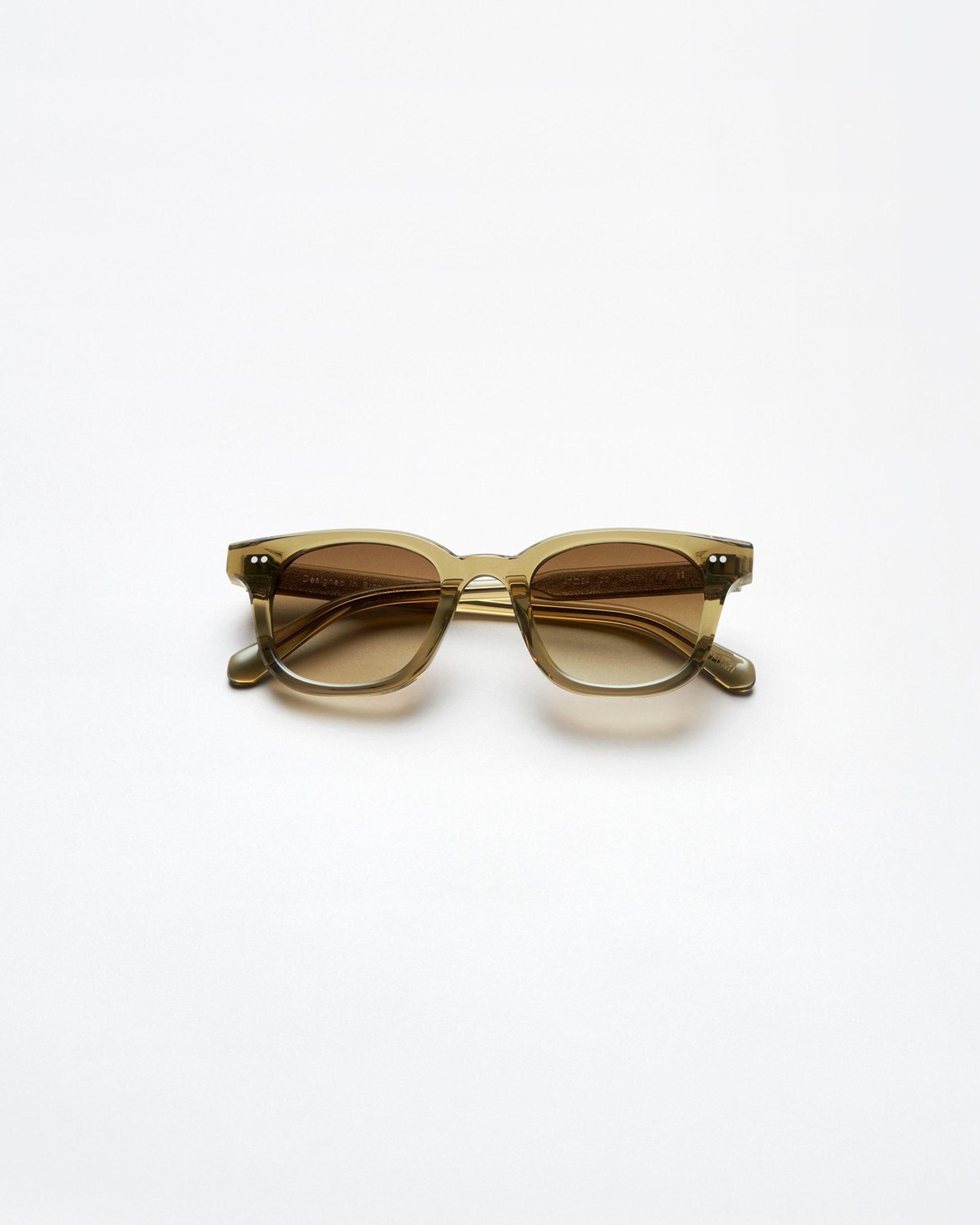 Chimi green Sunglasses Chimi | Steel Aviator Green Lenses Sunglasses 56mm | Fine  main image 3