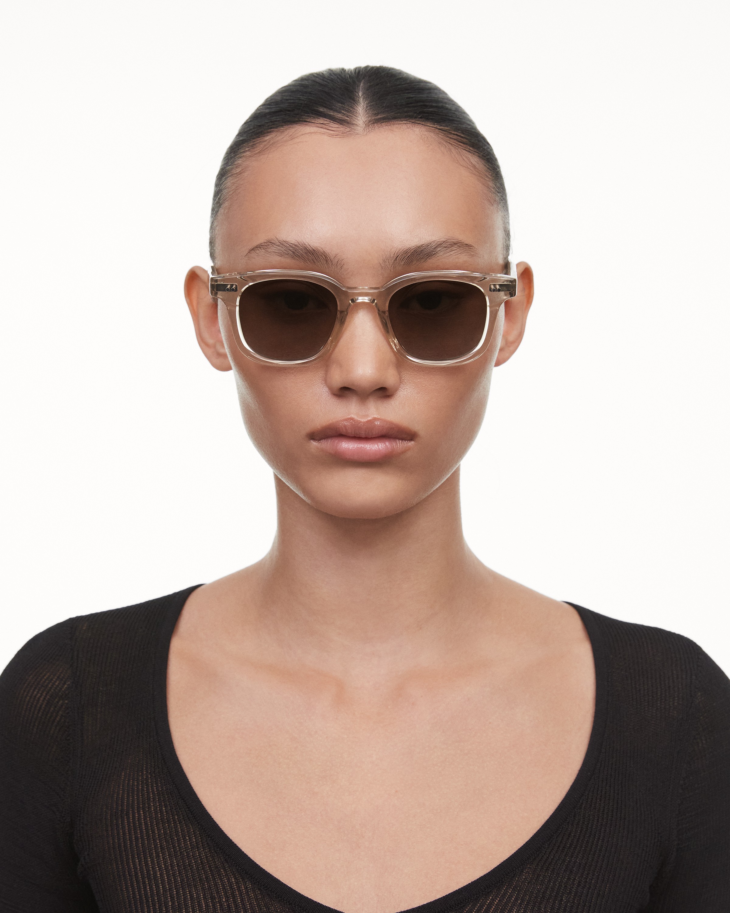 THE SHISHIKUI サングラスnew fox clear beige 1139_178405e761-10443-124-10-