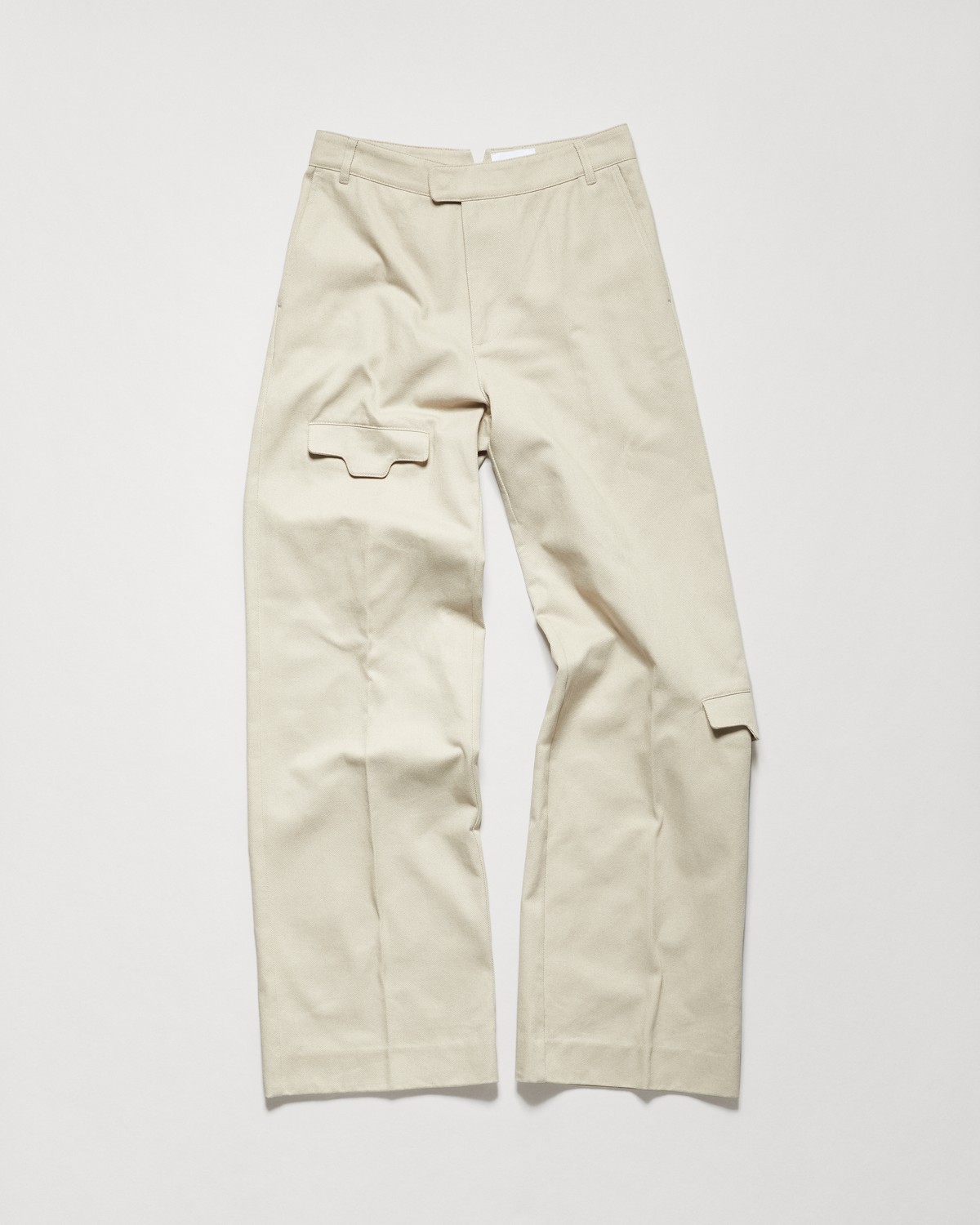 Shop Chimi Twill Pocket Trouser In Beige