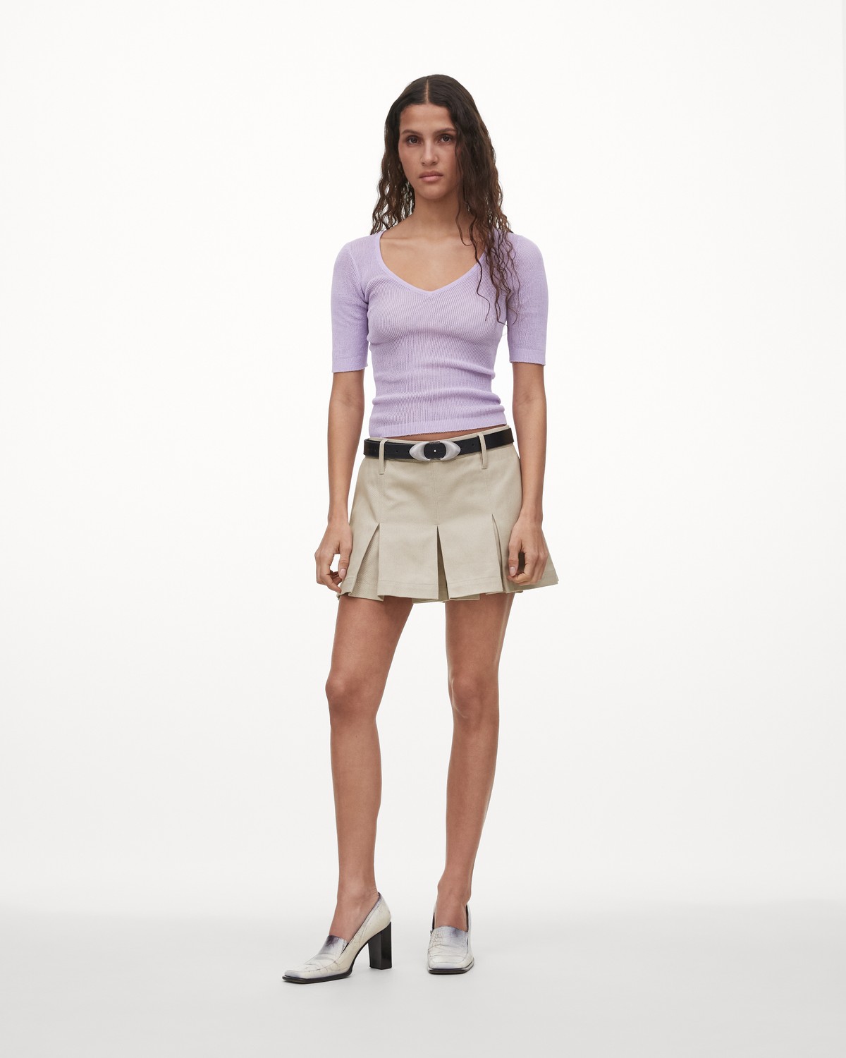 Chimi Jane Knitted Top In Purple