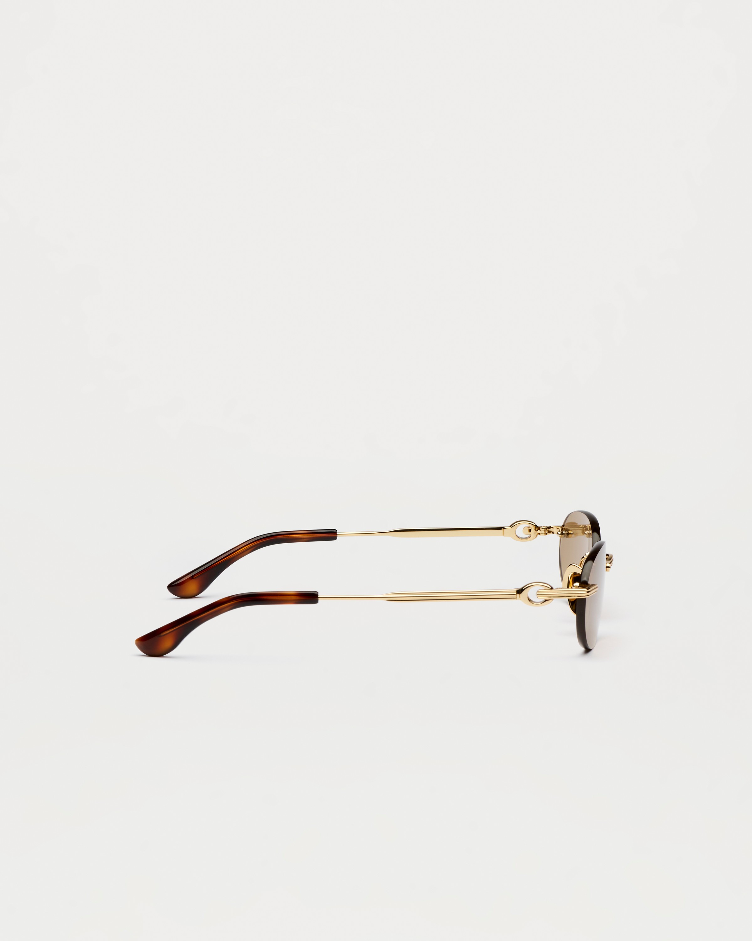 Cadenza Oval Brown Sunglasses - CHIMI